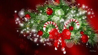 Candy Cane Sparkles Wallpaper
