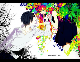 Akiakane Black Hair Dress Flowers Long Megurine Luka Short