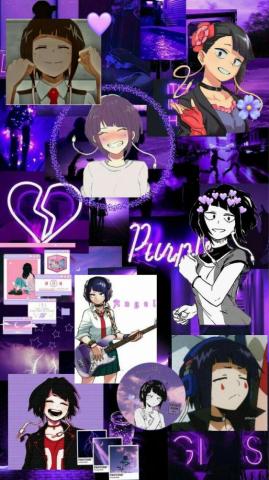 Kyoka Jirou Purple Aesthetic Cute Anime Wallpaper Artwork