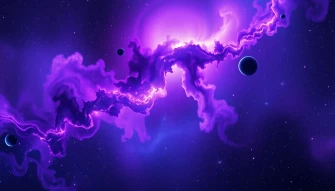 Purple And Blue Galaxy Wallpaper