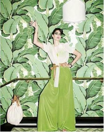 Martinique Banana Leaves Wallpaper Home Decor