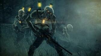 Humanoid Holding Gun HD Wallpaper