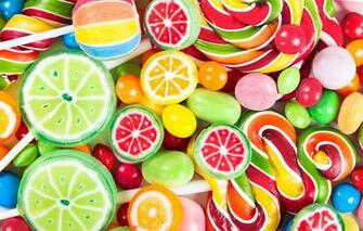 Wallpaper Colorful Candy Sweets Lollipops Sweet