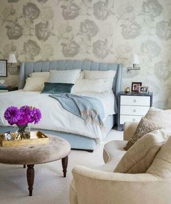 Large Scale Floral Wallpaper By Ted Tyler