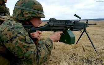 M249 Saw Machine Weapon Gun Military Soldier G Wallpaper