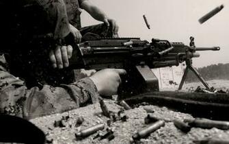 M249 Saw Machine Weapon Gun Military Soldier Ammo D Wallpaper