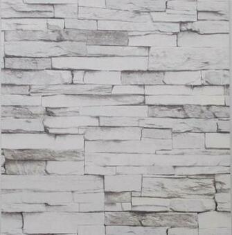 Vinyl Textured Embossed Brick Wall Wallpaper Modern 3d Stone Pattern