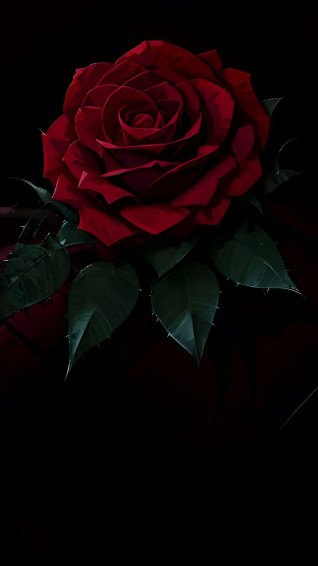 Red Rose Wallpaper Art For Aesthetic Lovers