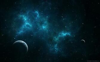 Deep Blue Space Wallpaper
