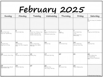 February Calendar With National Holidays In Usa Wallpaper