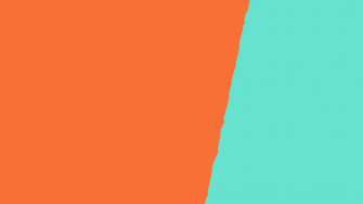 Orange And Teal Wallpaper