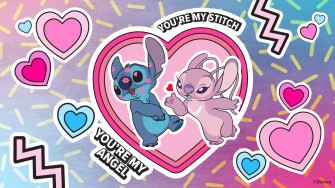 Valentine S Day Stitch And Angel Wallpaper Desktop iPad