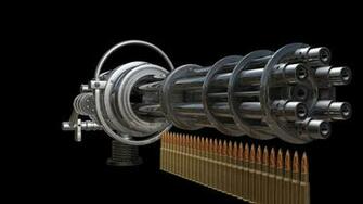 Minigun Firing Wallpaper Pixshark Image