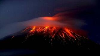 Volcano Eruption Widescreen HD Buring