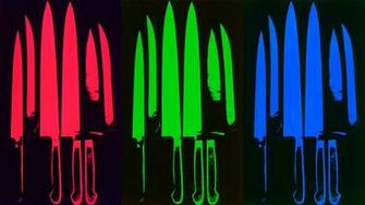 Wallpaper Warhol Knives Image