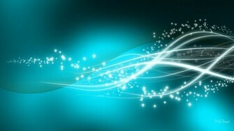 Aqua Shooting Star Shine Wallpaper