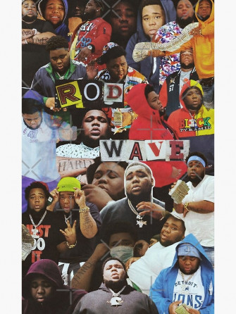 Rod Wave Collage Postcard By Excusememood