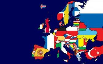 Flags Of Europe Map By Me Wallpaper