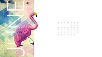 June Desktop Calendar Wallpaper Paper Leaf