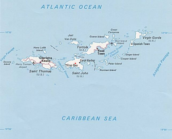 St Thomas Virgin Islands Map Desktop Background For HD