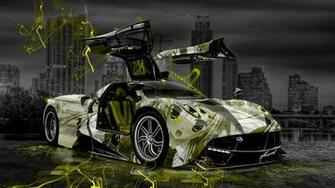 Wallpaper Pagani Huayra Anime Aerography City Car