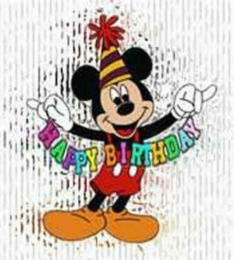 Disney Happy BirtHDay Mickey Mouse Characters Wallpaper