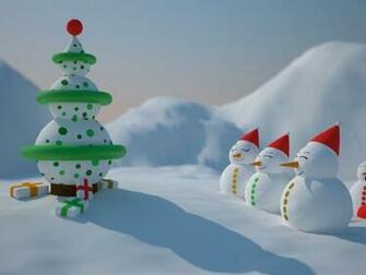 Snowman Christmas Widescreen Wallpaper