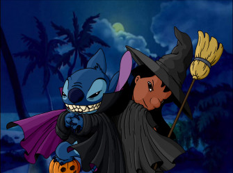 Lilo And Stitch At Halloween Wallpaper