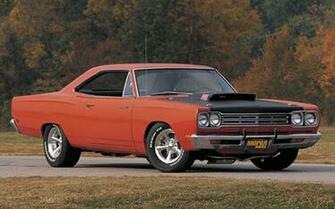 Plymouth Road Runner Black Hood Passenger Side Front Photo