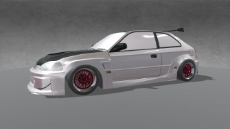 Honda Civic Type R Widebody Kit 3d Model By All Wide Dsm350