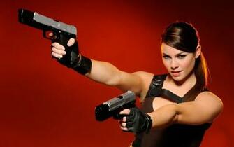 Carroll With Guns Wallpaper Alison Stock Photos