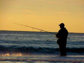 Beach Fishing Wallpaper Winter Surf By