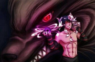 Menma With Kyuubi Wallpaper