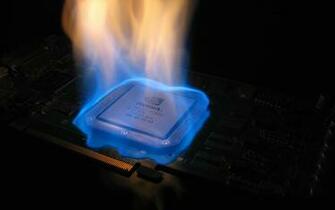 Wallpaper Fire Processor Pixel Graphics Amd Nvidia Large