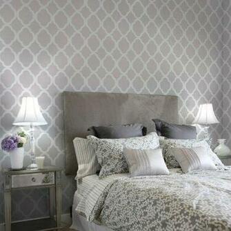 Moroccan Stencil Design Rabat Lg Reusable Stencils For Diy Wallpaper