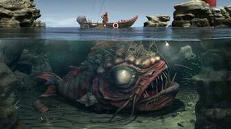 Really Scary Fish Wallpaper