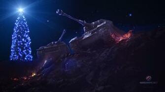 Wallpaper Wot Tanks Christmas Tree Games Night
