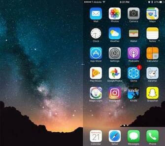 An Example Of The Wallpaper Dimming Issue In Ios