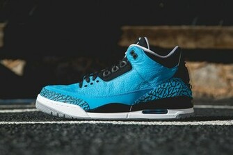 Air Jordan Logo Blue Wallpaper Retro Powder