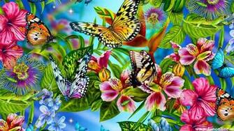 Colorful Butterfly Background Sf Wallpaper
