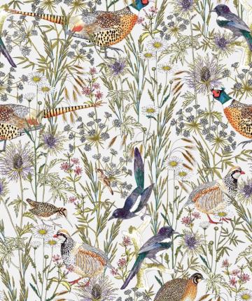 Woodland Birds Lively Botanical Wallpaper Milton King