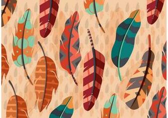 Feather Wallpaper Vector Art S