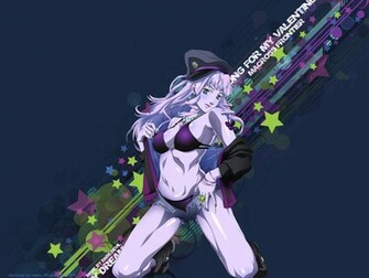 Wallpaper Blue Stars Macross Frontier