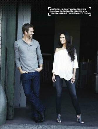 Conner Mia Toretto Paul Walker And Jordana Brewster Magazine Scans