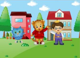 Daniel Tiger Neighborhood Green Garden House Custom Photo