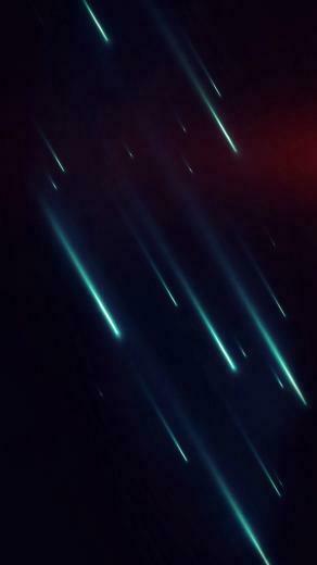 Meteor Graphic Blue Flare Dark Digital Art Pattern iPhone