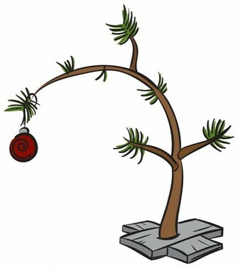 Clip Art Charlie Brown Christmas Tree Only Jpg