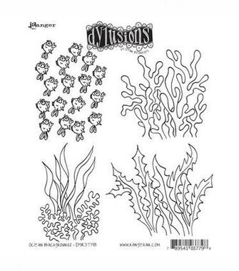 Reaveley S Dylusions Cling Stamp Collection Ocean Background Jo Ann