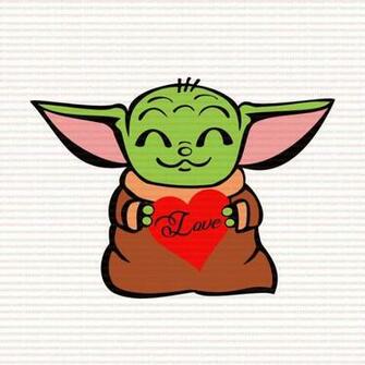 Valentine S Day Baby Yoda Clipart