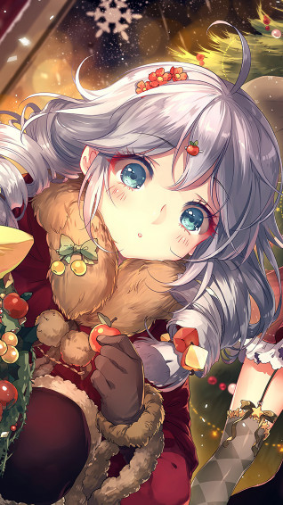 Anime Christmas Girls Honkai Impact 3rd Bronya Raiden 4k Wallpaper